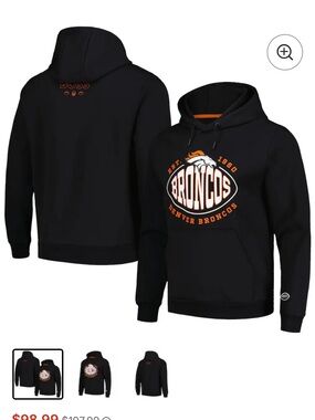 Boss X NFL - Black Denver Broncos Pullover Hoodie